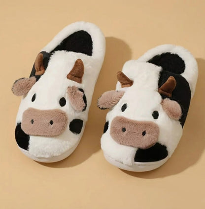 CozyCore™ Cow Slippers
