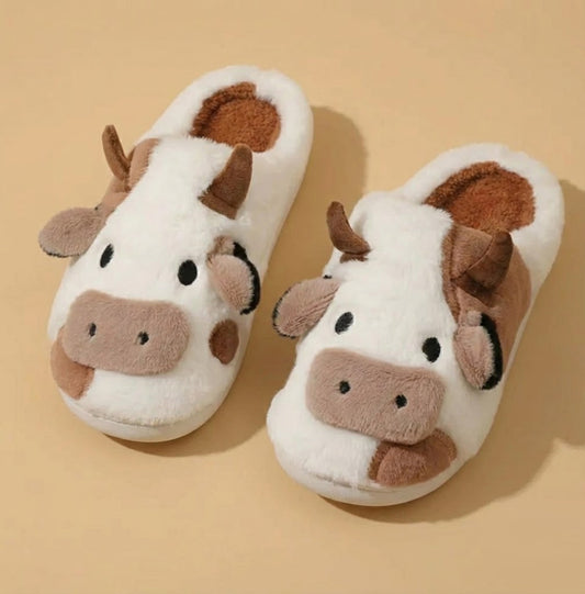 CozyCore™ Cow Slippers